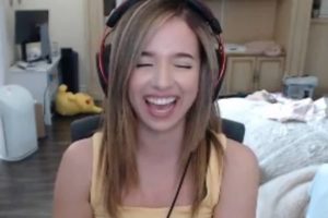 Pokimane laughing