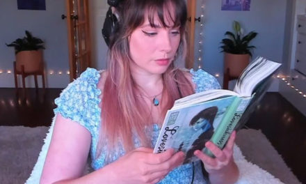 Merry Kish Silently Reads A Book On Twitch